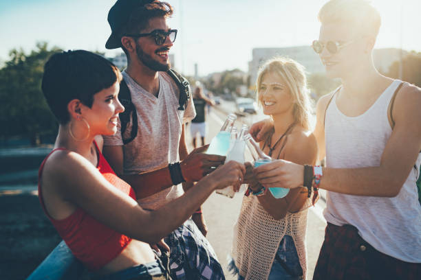 istock Group of young friends having fun together 999116218