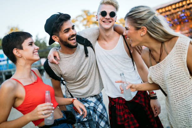 istock Group of young friends having fun together 999118830
