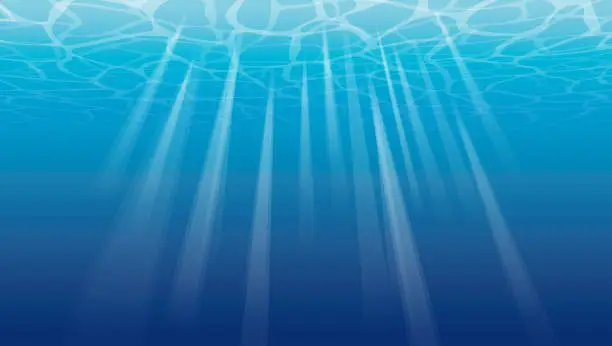 Vector illustration of Under Sea Surface Reflections