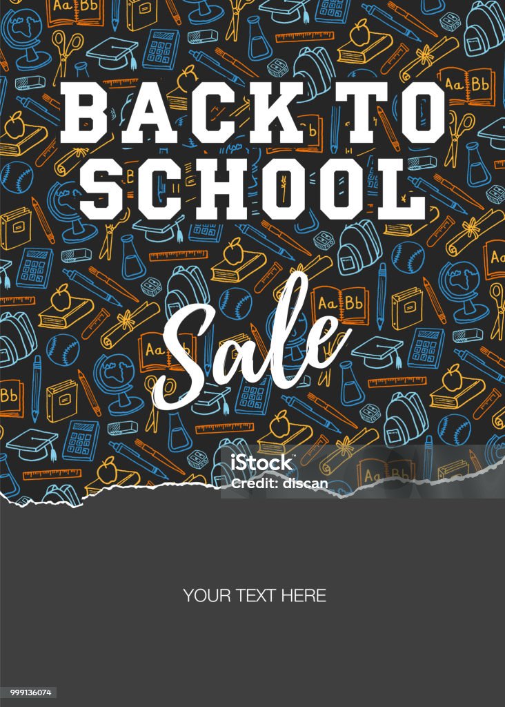 Back To School Sale - Royalty-free Regresso às Aulas arte vetorial