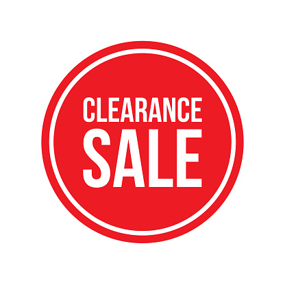 Clearance Sale Sign Circular Stock Illustration - Download Image Now -  Advertisement, BOGO Discount, Business - iStock