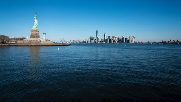 istock Statue of Liberty and Lower Manhattan, New York. 999145292