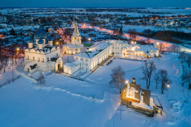 The Kremlin is the historical center of Suzdal.