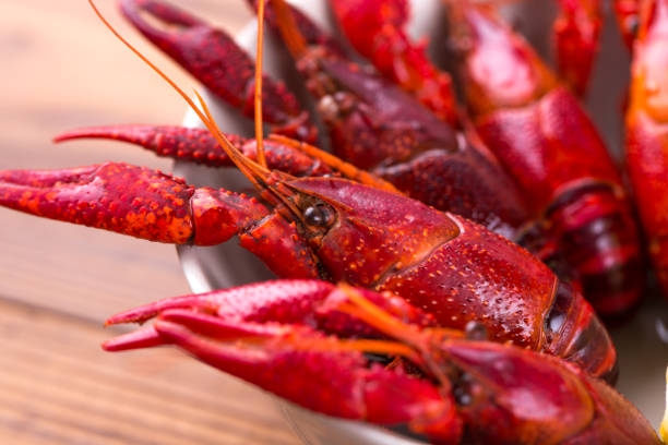 istock Closeup of boiled crayfish in a bowl 999160468