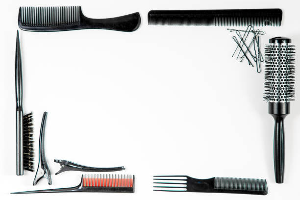 istock Instruments hairdresser top view 999190846