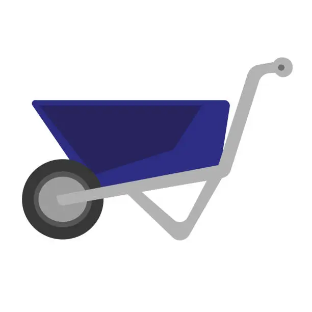 Vector illustration of Hand trolley. Vector