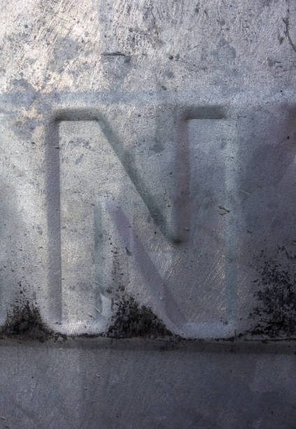 istock Written Wording in Distressed State Typography Found Letter N 999207480