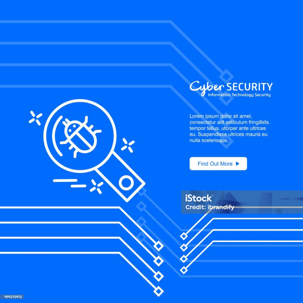Security Indesign Cyber Security Design With Creative Design Stock Illustration ...