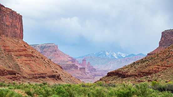 Rugged red rock landscape