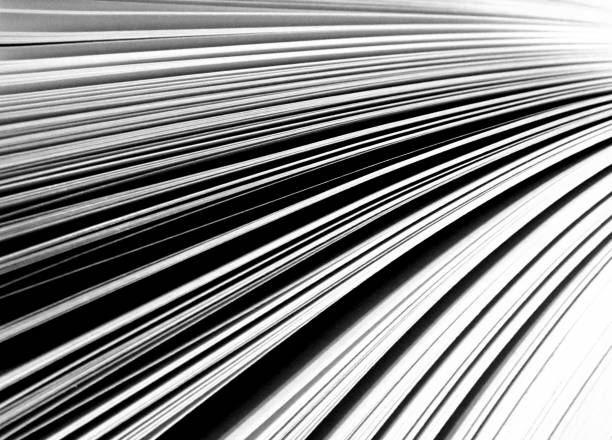 istock Black and White Book Pages Close Up 999303048