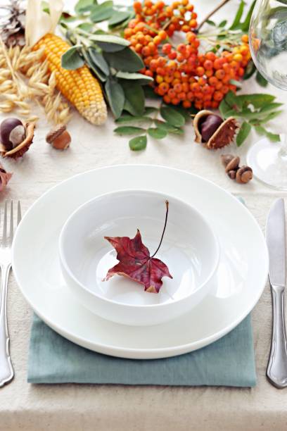 istock Table decoration for festive Thanksgiving dinner 999345188