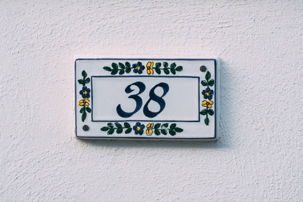 Number 38 on the building wall