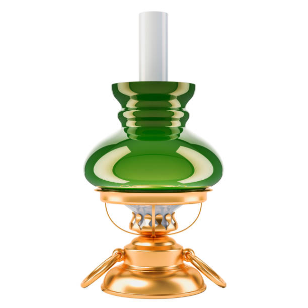 istock Kerosene lamp, 3D rendering isolated on black background 999429996
