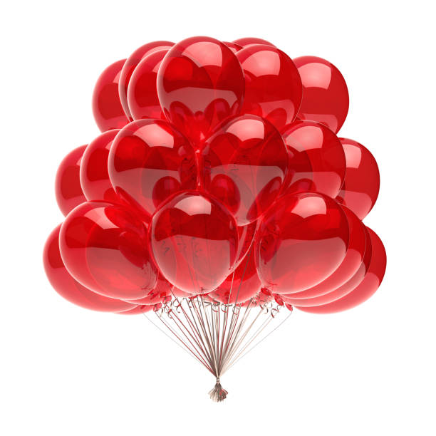 istock red party balloons bunch birthday decoration shiny translucent 999446426