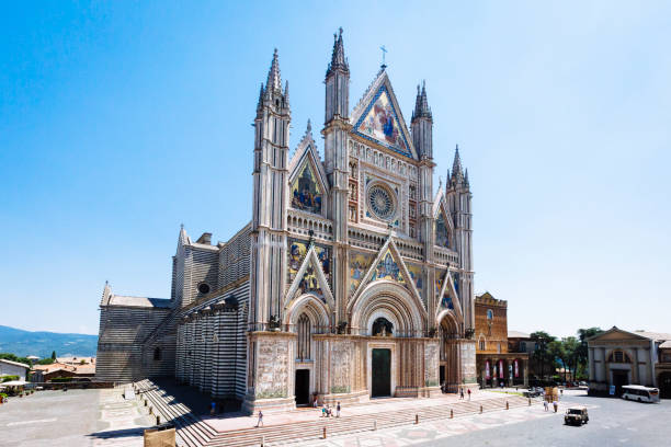 Duomo of Orvieto, Italy stock photo