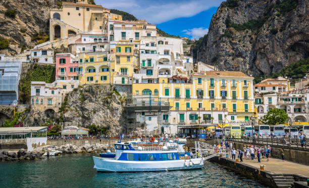 Amalfi Coast Amalfi Coast in the Summer ivory coast landscape stock pictures, royalty-free photos & images