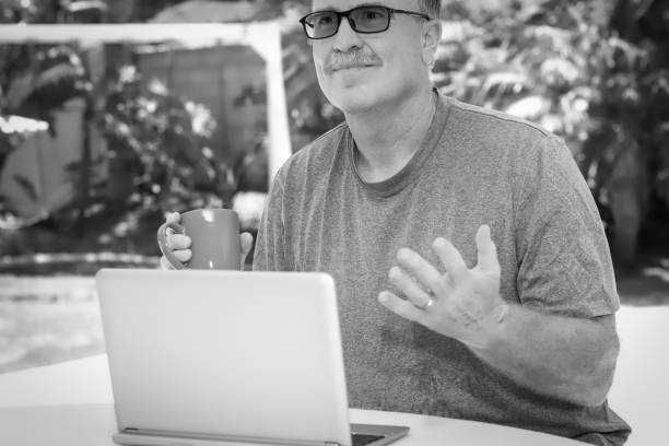 istock Black and white male makes a point 999555996
