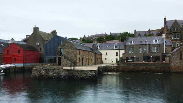 istock Scene in Stromness Harbour in Orkney 999618392