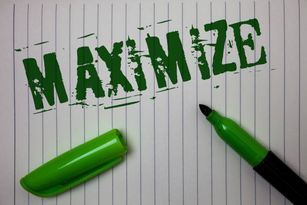 istock Handwriting text Maximize. Concept meaning Increase to the greatest possible amount or degree Make larger Linned paper background pen cap marker highlighter ink green drawing. 999649456