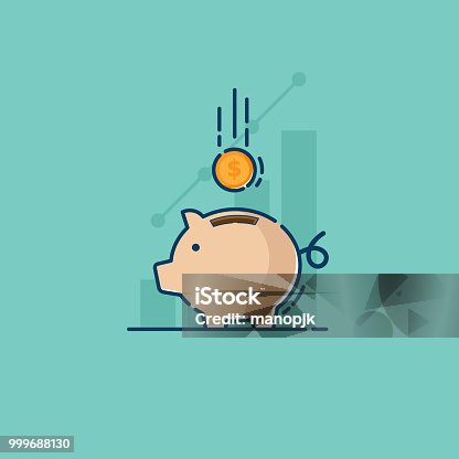 istock saving with piggy bank and coin 999688130