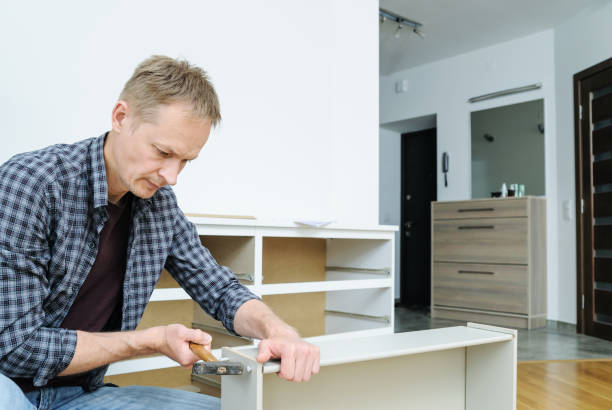 istock Furniture assembly at home. 999734980
