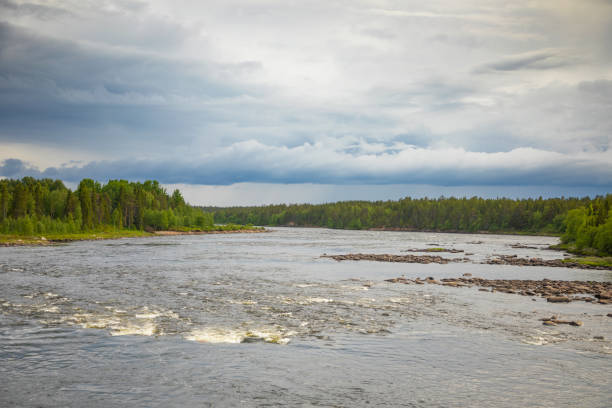 istock Katkasuvanto river is border between Finland and Sweden 999768702