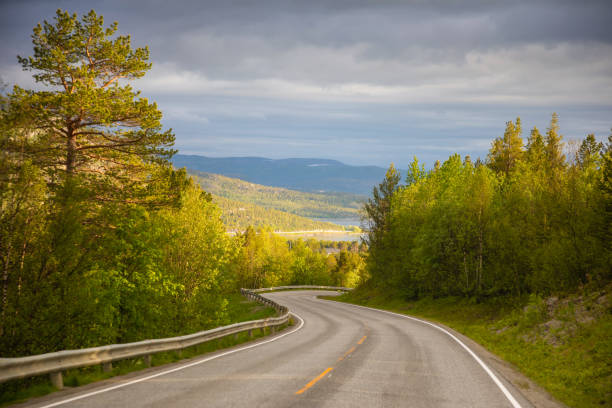 istock Mountain road and beautiful sky in sunny day, Norway 999768860