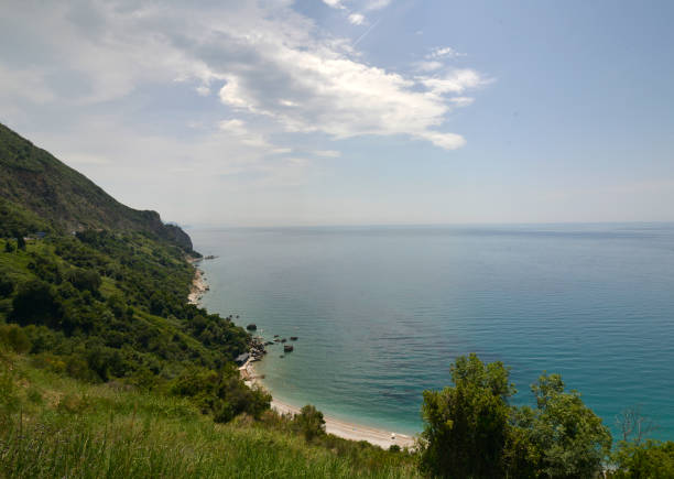 istock View from the viewpoint to the long sandy beach 999796986