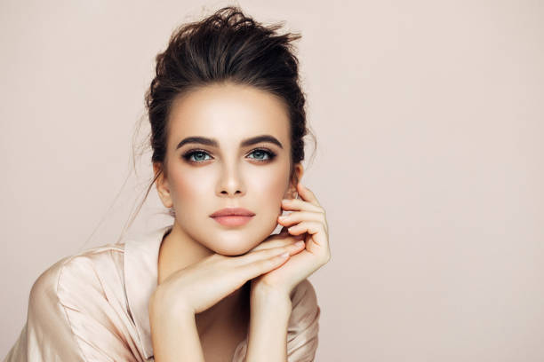 istock Beautiful woman with make-up 999805206