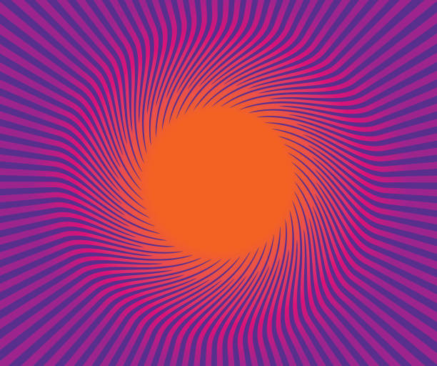 retro styl sunburst tło wektora - digital composite swirl style vector stock illustrations