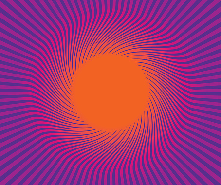 Retro Style Sunburst vector background with circle copy space