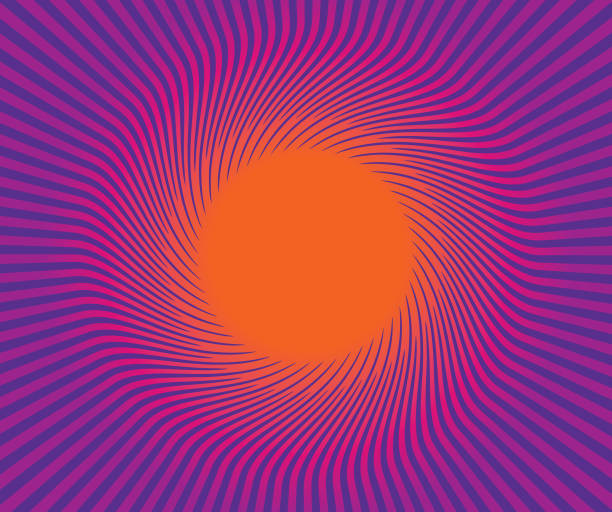 Retro Style Sunburst vector background Retro Style Sunburst vector background with circle copy space purple vintage backgrounds stock illustrations