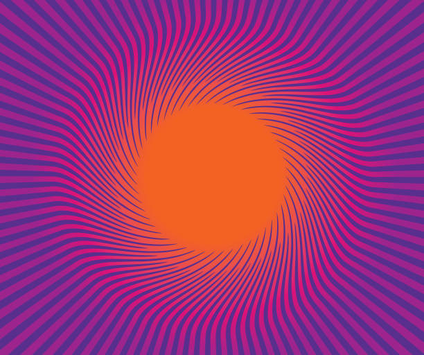 Retro Style Sunburst vector background Retro Style Sunburst vector background with circle copy space sunrise timelapse stock illustrations