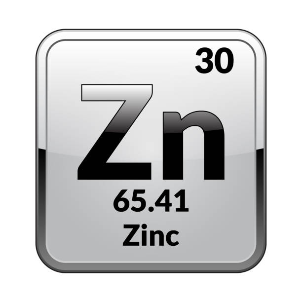 ilustraciones, imágenes clip art, dibujos animados e iconos de stock de el elemento de la tabla periódica zinc.vector. - zinc