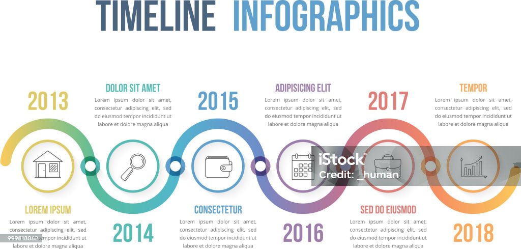 Timeline Inmages Timeline Infographics Stock Illustration - Download Image Now - History ...