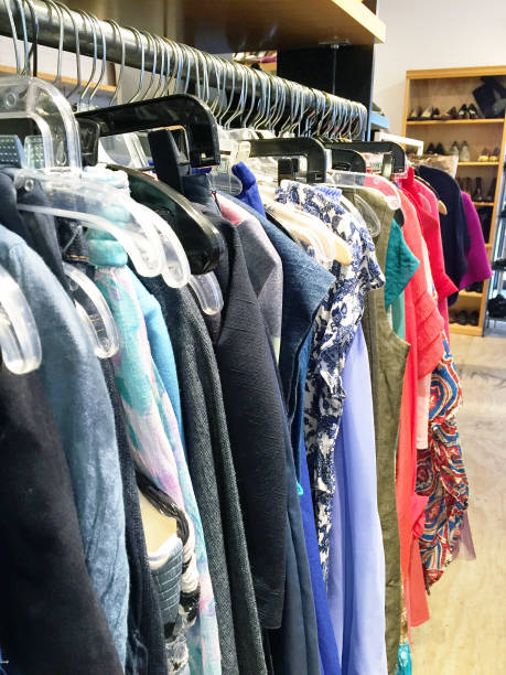 istock Women's clothing in store 999821438