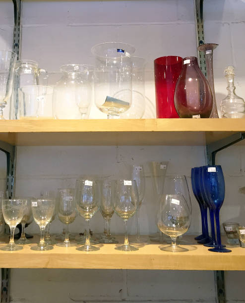 istock Glasses and cups for sale on a shelf 999821488