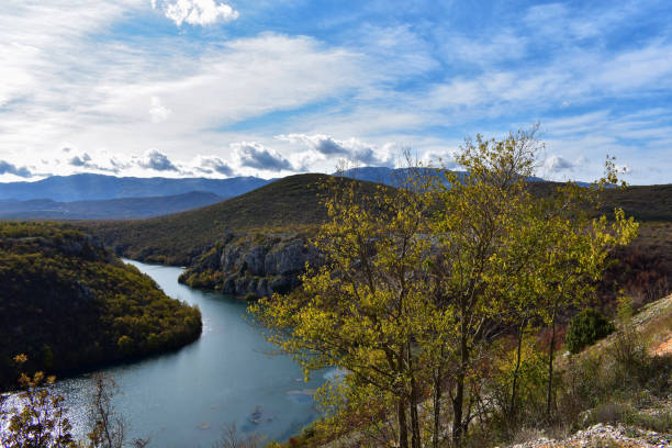 istock Beautiful panoramic view at river canyon under the mountain 999827646