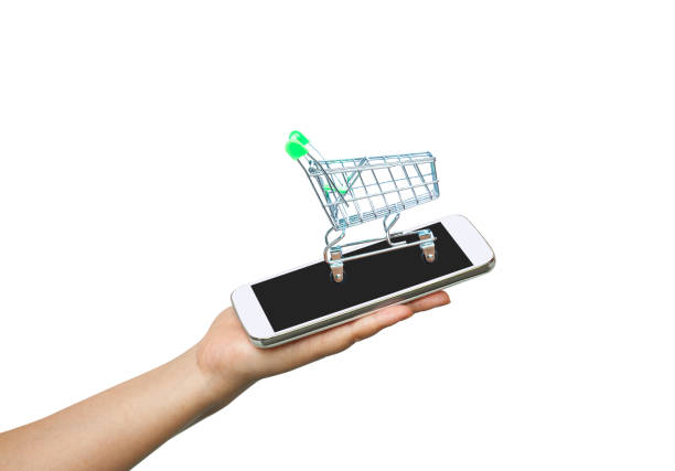 istock Mobile in Hand for Shopping Online E Business. 999831166