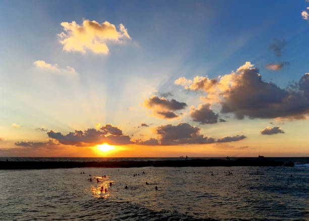 istock Colorful sunset over Mediterranean sea 999839592