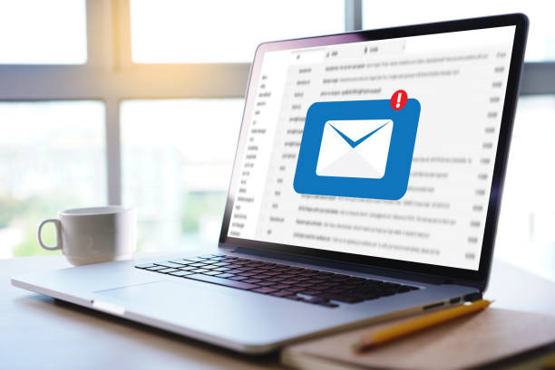 istock Mail Communication Connection message to mailing contacts phone Global Letters Concept 999854932