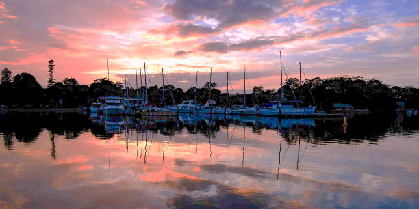 istock Nautical Marina Sunrise Seascape. Australia 999856420