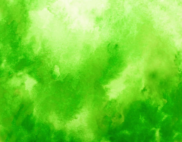 istock Green watercolor background. by drawing 999862196