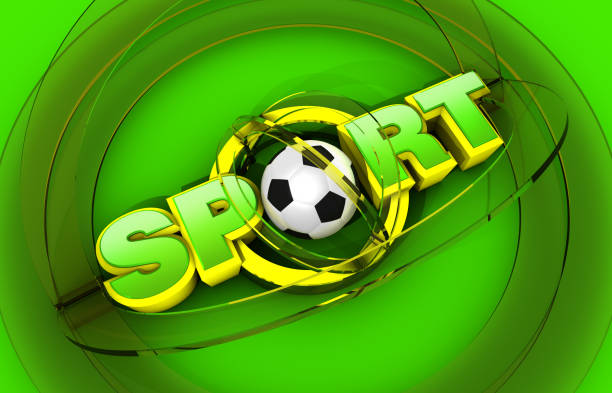 3D Soccer Sport Logotype. TV generic logo.