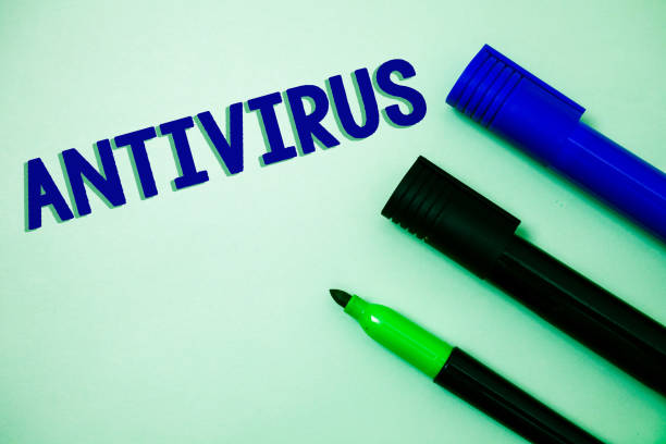 istock Handwriting text writing Antivirus. Concept meaning Safekeeping Barrier Firewall Security Defense Protection Surety Ideas messages feelings intentions reflection markers white background. 999869610