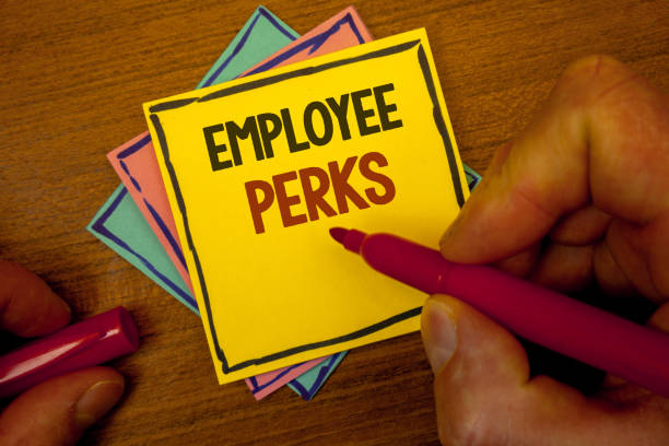 Conceptual hand writing showing Employee Perks. Business photo text Worker Benefits Bonuses Compensation Rewards Health Insurance Text colorful paper notes hand red marker open cap desk letter. Conceptual hand writing showing Employee Perks. Business photo text Worker Benefits Bonuses Compensation Rewards Health Insurance Text colorful paper notes hand red marker open cap desk letter incentive stock pictures, royalty-free photos & images