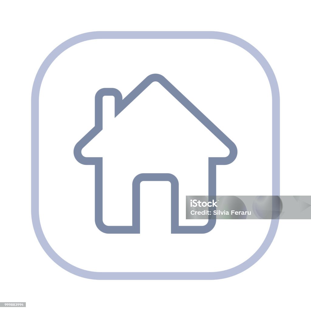 Home - Action Stroke Icons A simple vector icon designed for small sizes. Residential Building stock vector