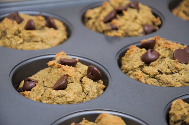 istock A pan of a dozen chocolate chip muffins 999899226
