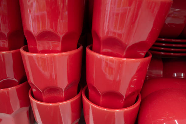 istock A lot of red cups are on the shelf. 999904442
