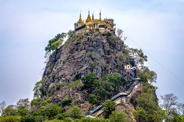 Taungkalat monastery in Myanmar.